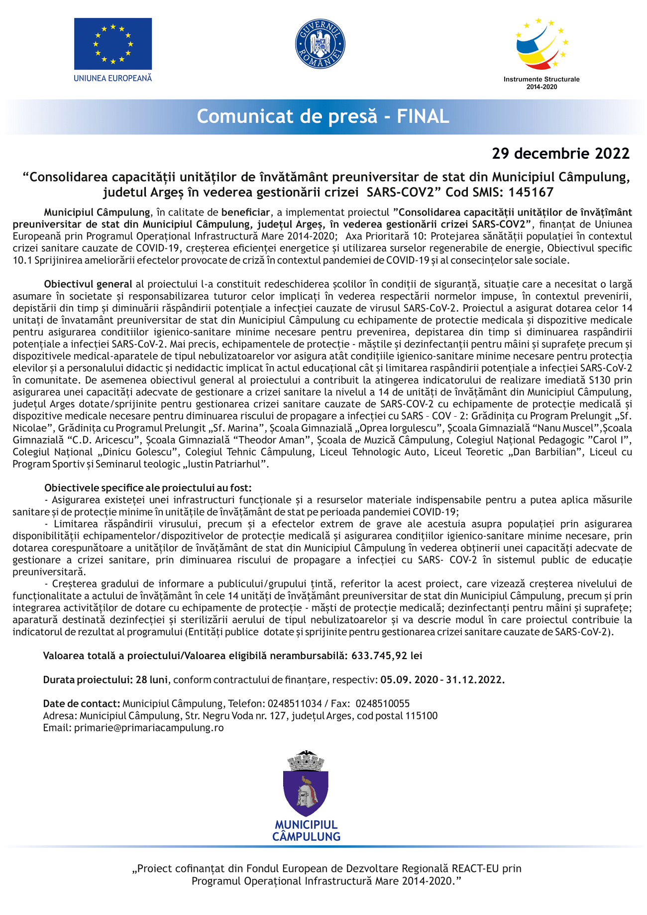 comunicat de presa Campulung final 29-1
