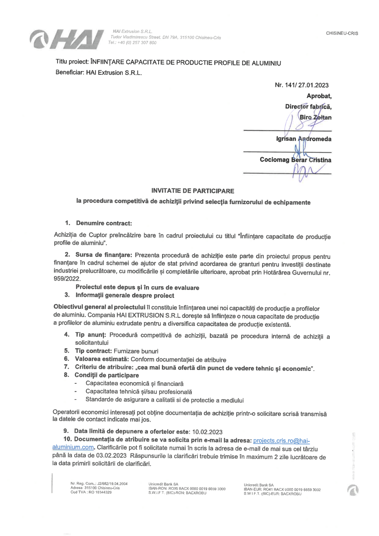 1.4.Anunt incepere procedura de achizitii#1_RO-
