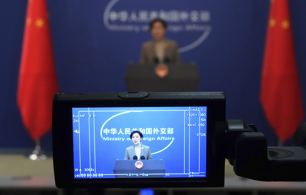 China's Foreign Ministry Spokesperson Mao Ning speaks during a press conference in Beijing on Dec. 22, 2022. ( The Yomiuri Shimbun via AP Images )