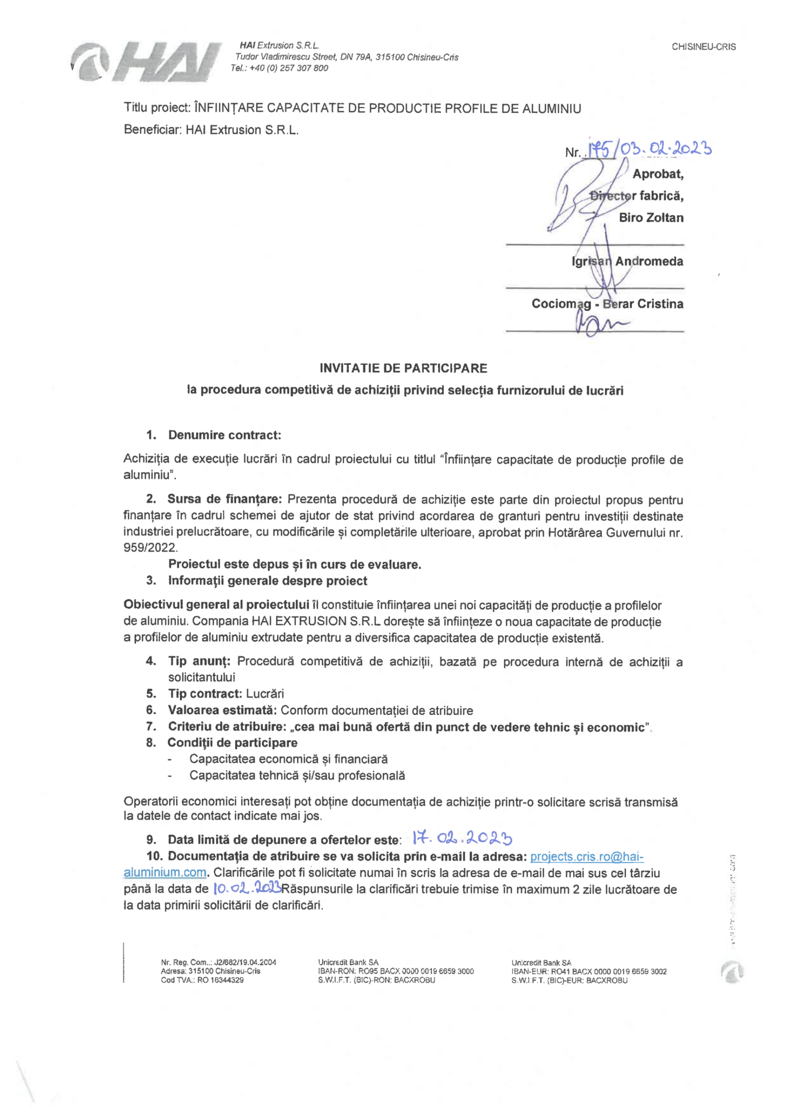 1.4.Anunt incepere procedura de achizitii#1_RO