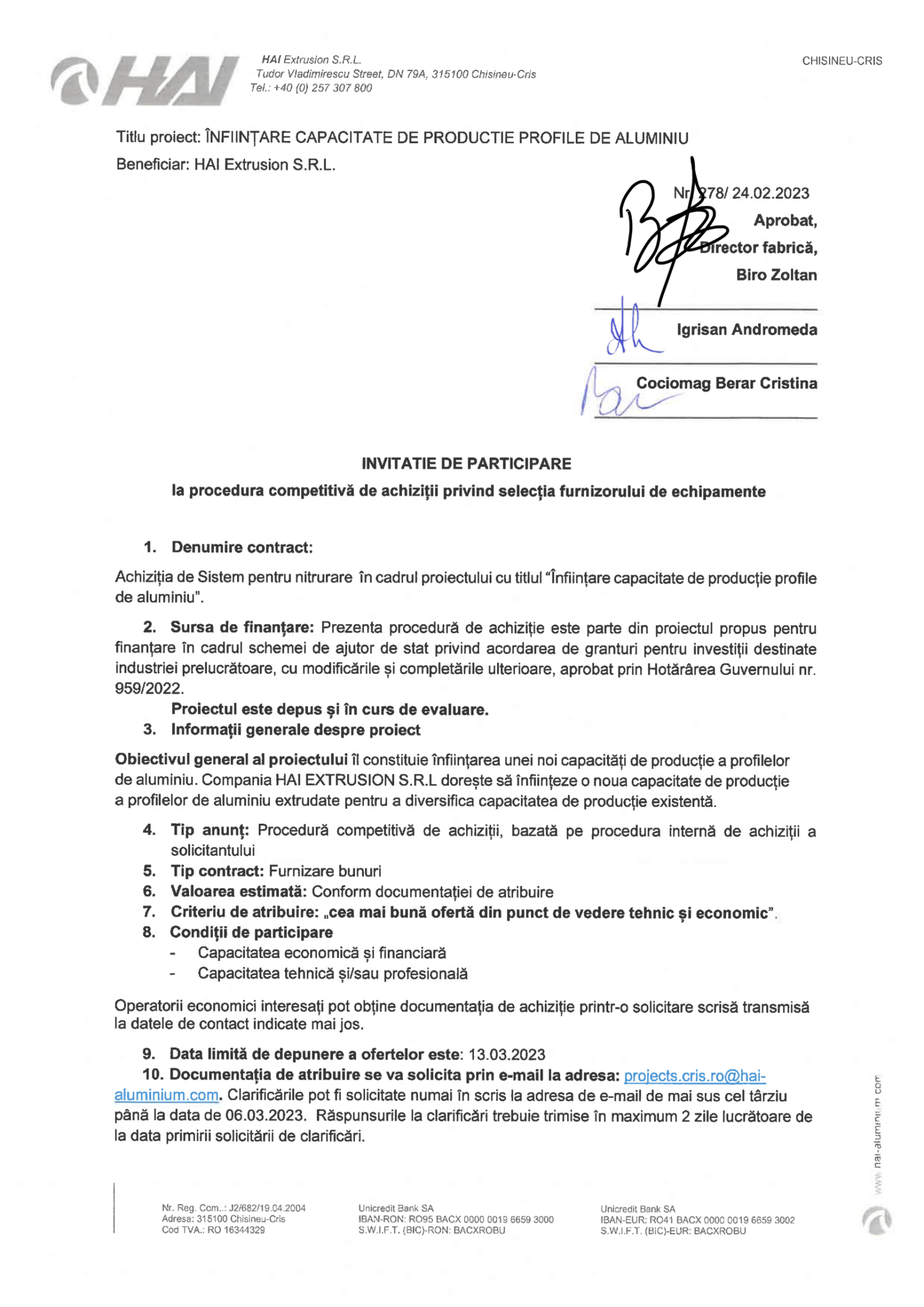 1.4.Anunt incepere procedura de achizitii#1_RO sistem niturare