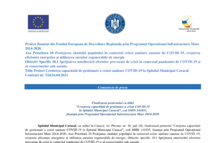 anunt inchidere proiect rev RCE