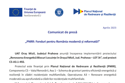 comunicat de presa mizil pnrr lot 3-1
