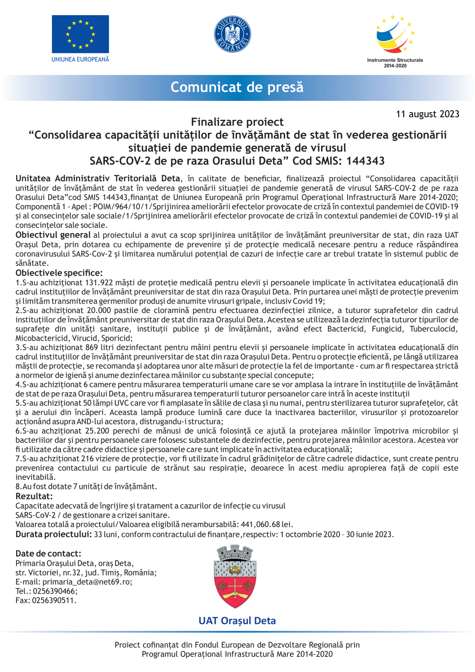 comunicat de presa online 11 aug