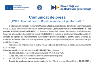 Comunicat de presa online Braila Educatie pentru performanta