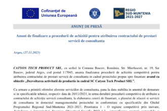 Anunt adjudecare contract consultanta_Cantyon