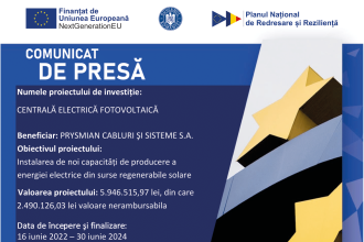 2.Comunicat demarare proiect – online-Prysmian2