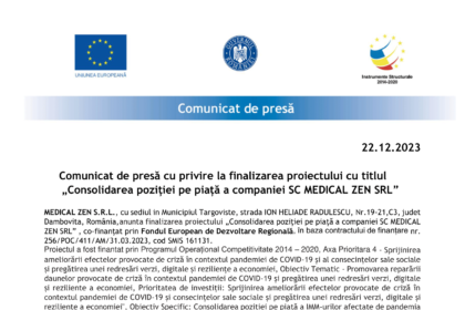 3. Macheta Comunicat de presa- finalizare Medical Zen-1-min