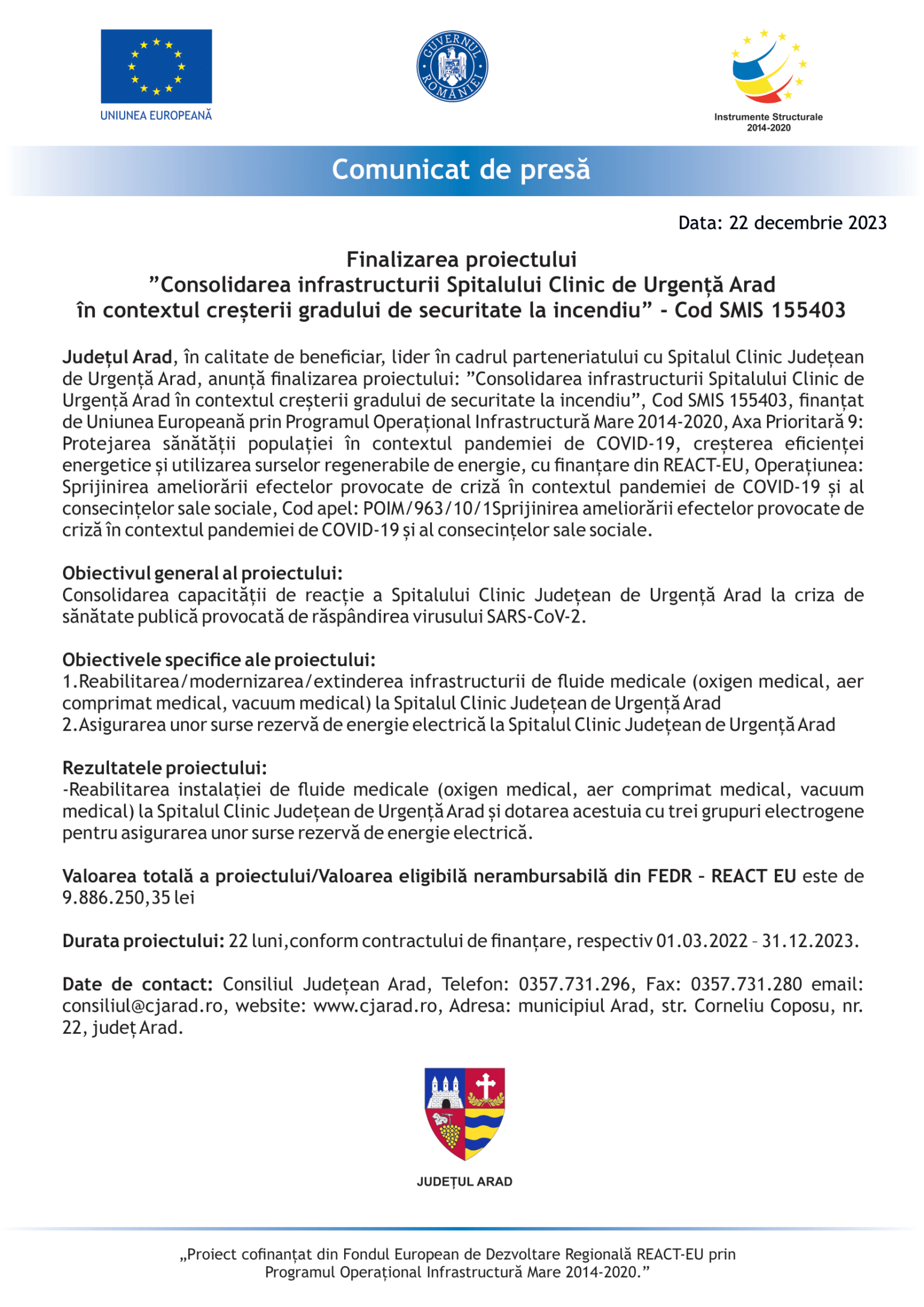 comunicat Arad consolidarea 22 dec-1-min