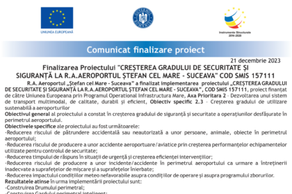 comunicat de presa Suceava Aeroport 21 decembrie-1
