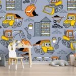 fototapet camera baieti