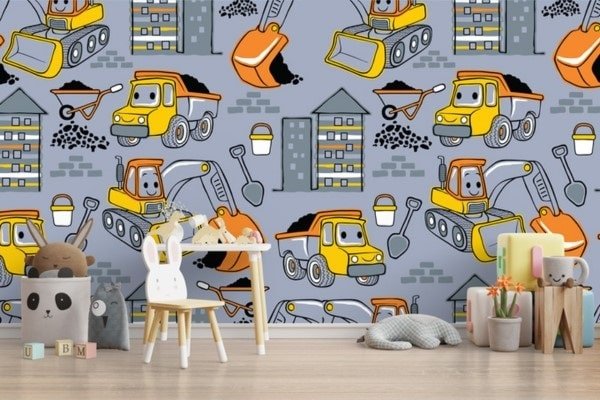 fototapet camera baieti