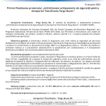 Comunicat finalizare Aeroportul Transilvania Targu Mures 15 ianuarie-1-min