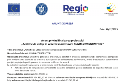 Cunda MM - Comunicat de presa finalizare proiect 31-1-min