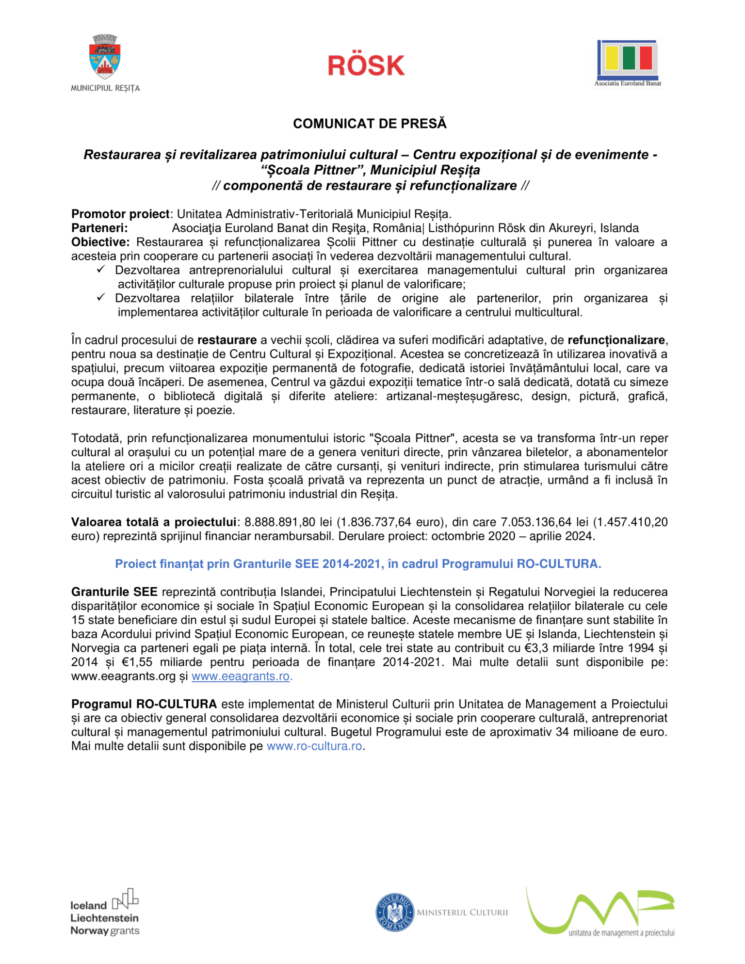 CP 2 Componenta restaurare si refuncționalizare