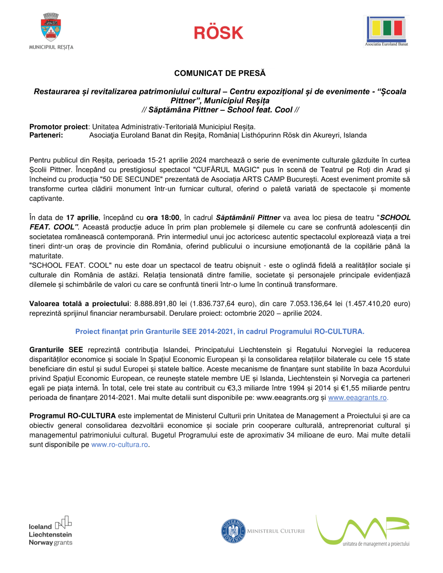 CP 15 Săptămâna Pittner School feat. Cool