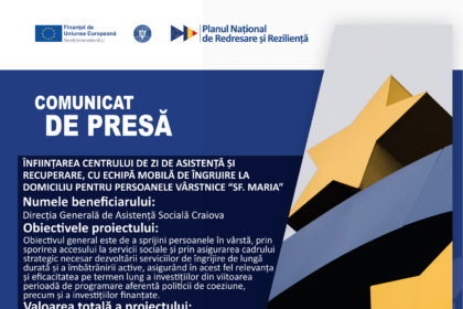 comunicat de presa online DGASPC Craiova