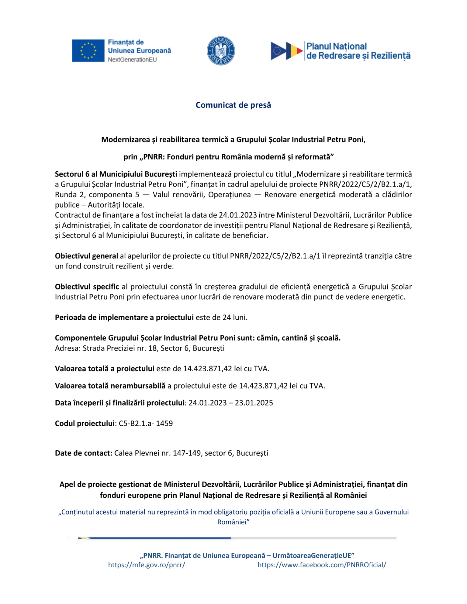 Comunicat presă_Grup Scolar Petru Poni-1