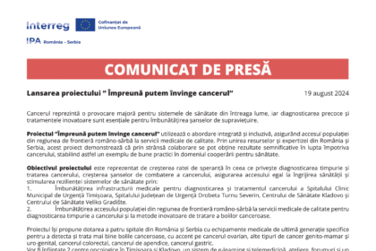 comunicat de presa IPA Romania Serbia
