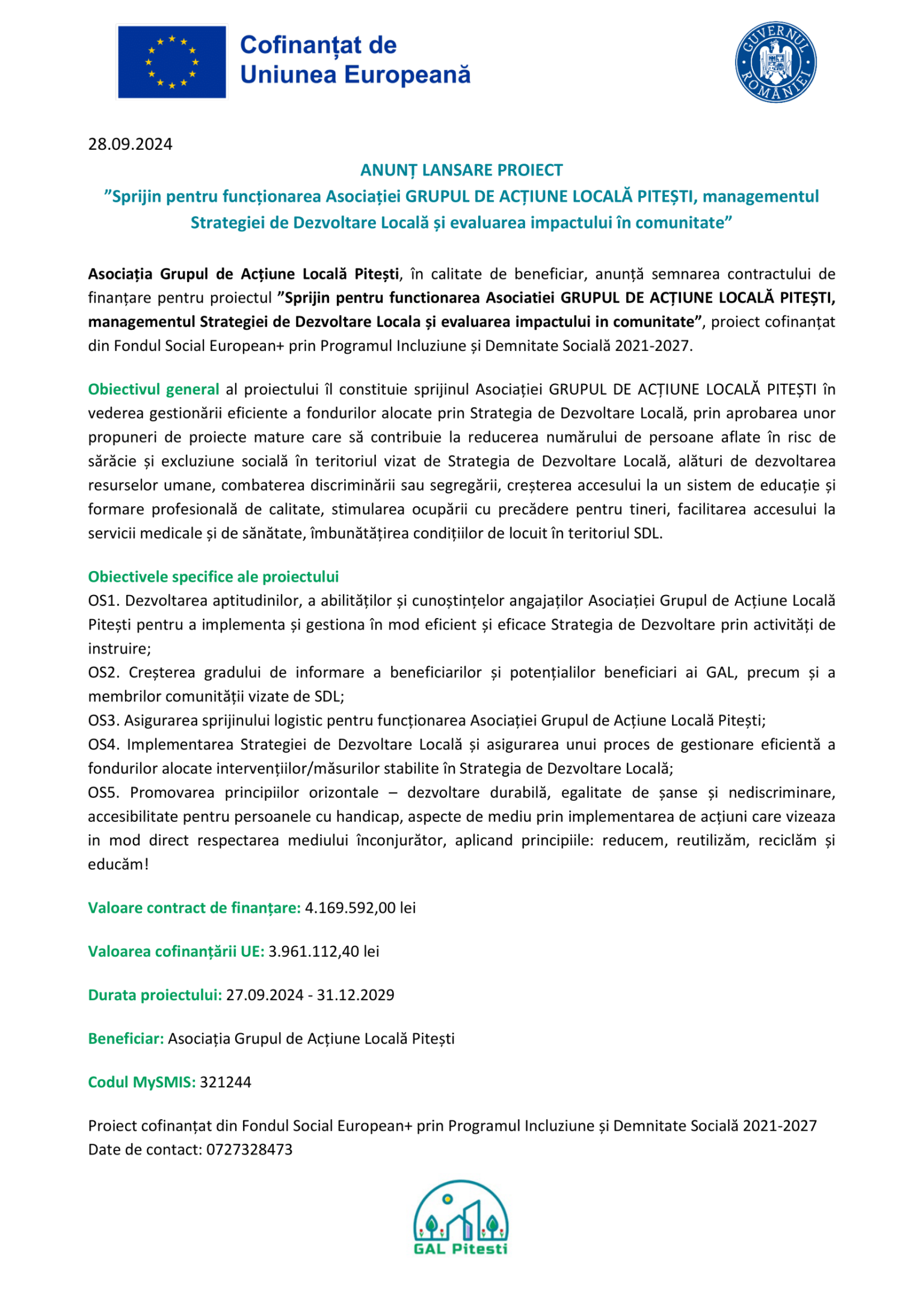 Comunicat de presa - VF-1