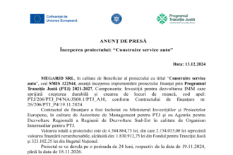 12. Anunt de presa incepere proiect MEGARID