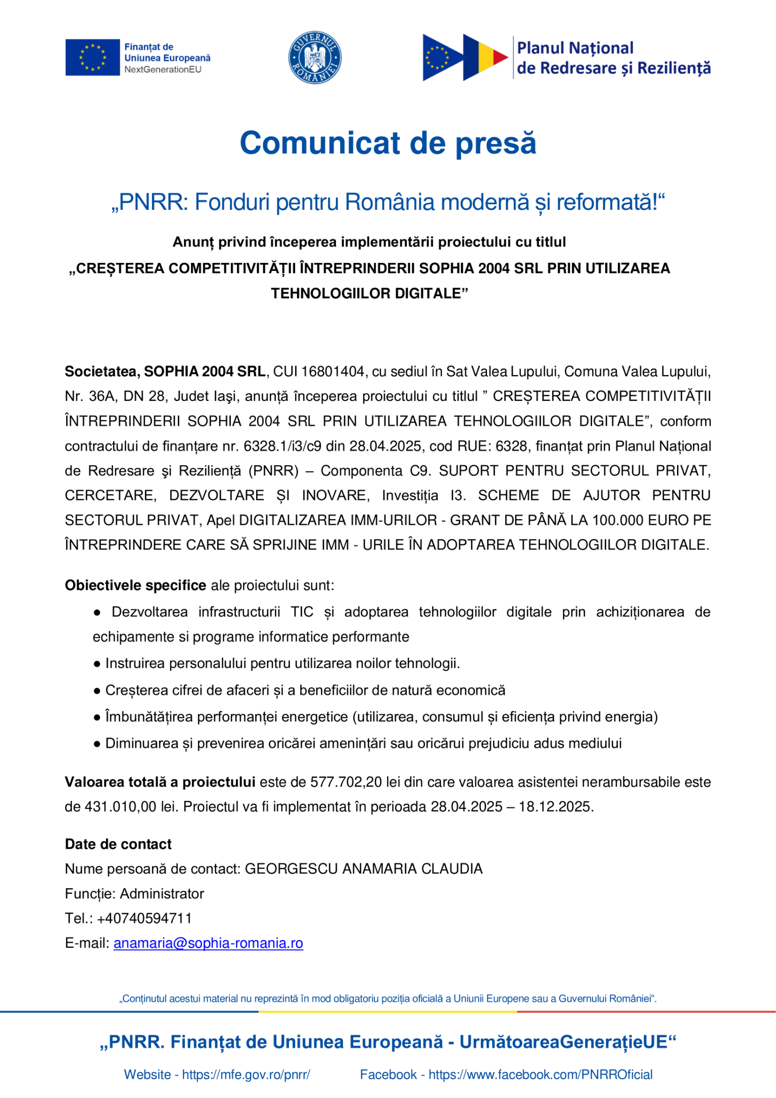 anunt-incepere-proiect-sophia-2004