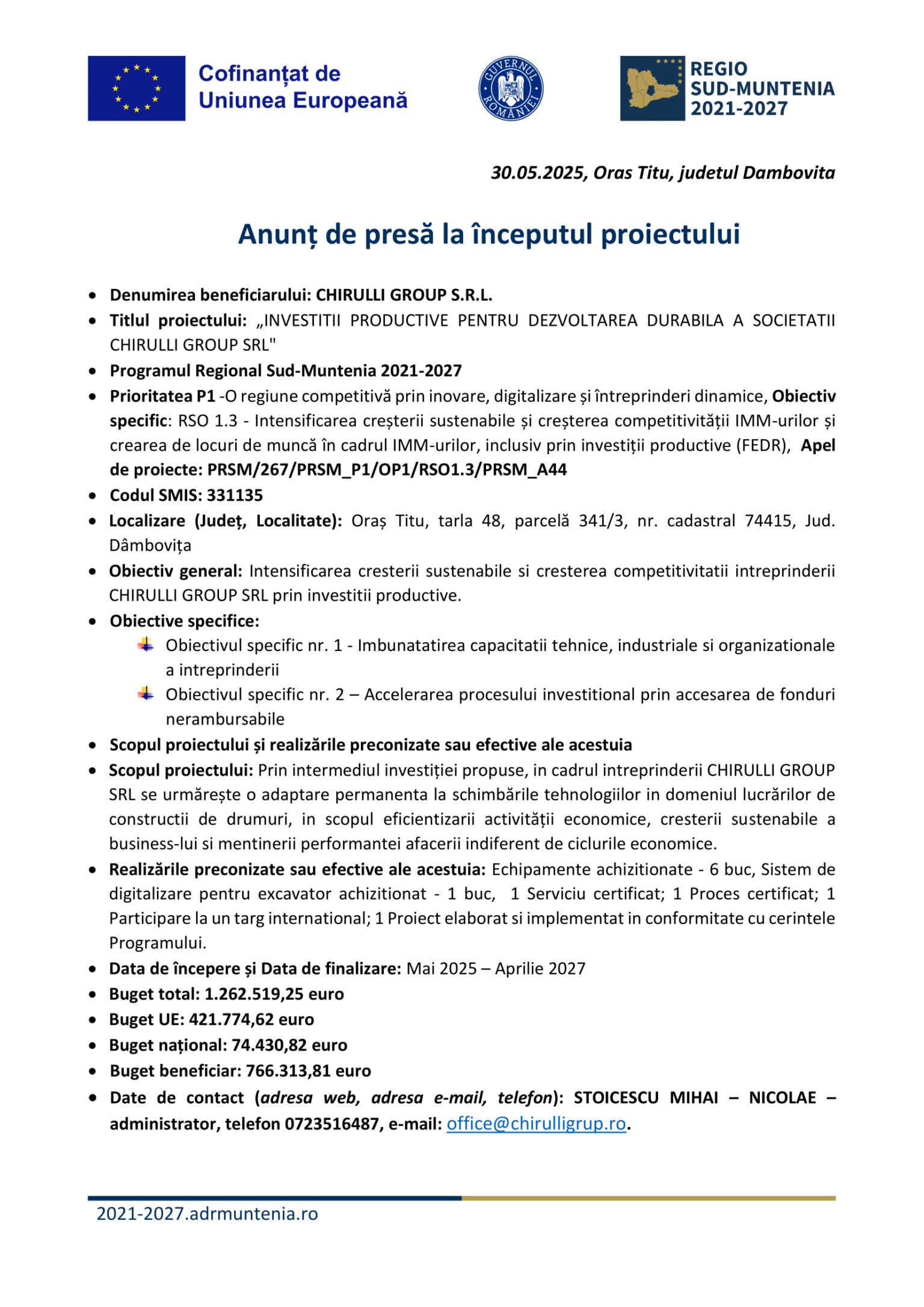 anunt-ziar-chirulli-group