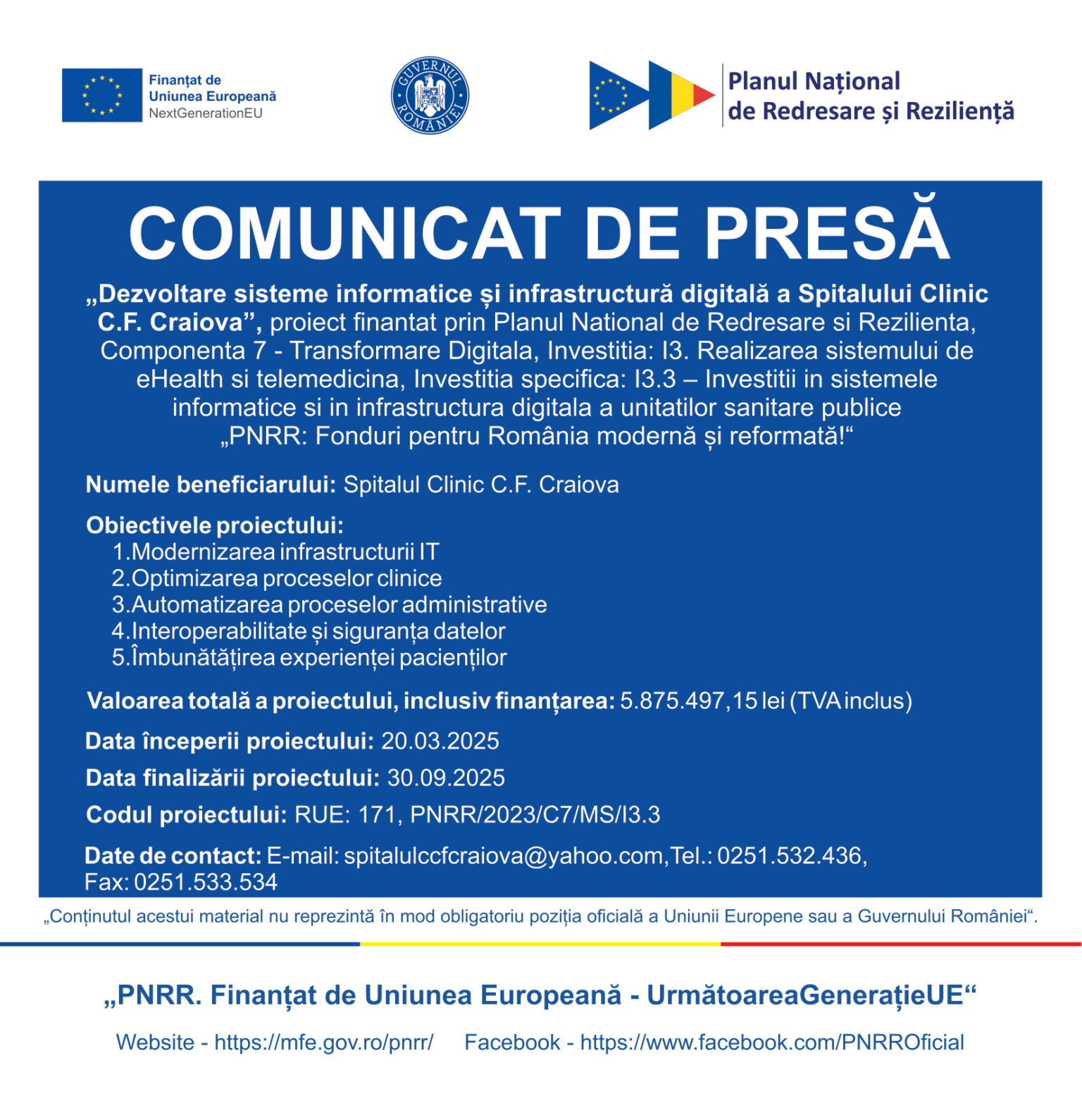 comunicat-online-craiova-spital-cai-ferate
