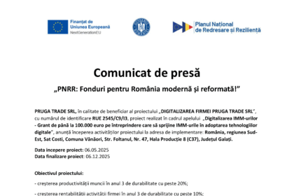 Anunt de presa PRUGA SRL-1