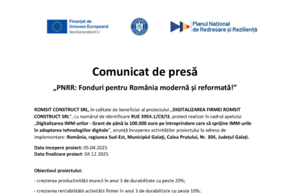 Anunt de presa ROMSIT SRL-1
