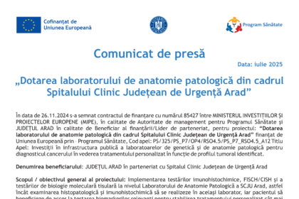 comunicat-arad-dotare-laborator-program-sanatate