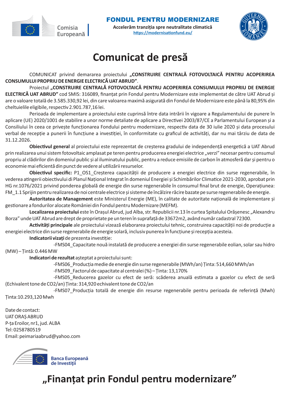 Comunicat A5 scrisa si online Fondul pentru modernizare Abrud-1