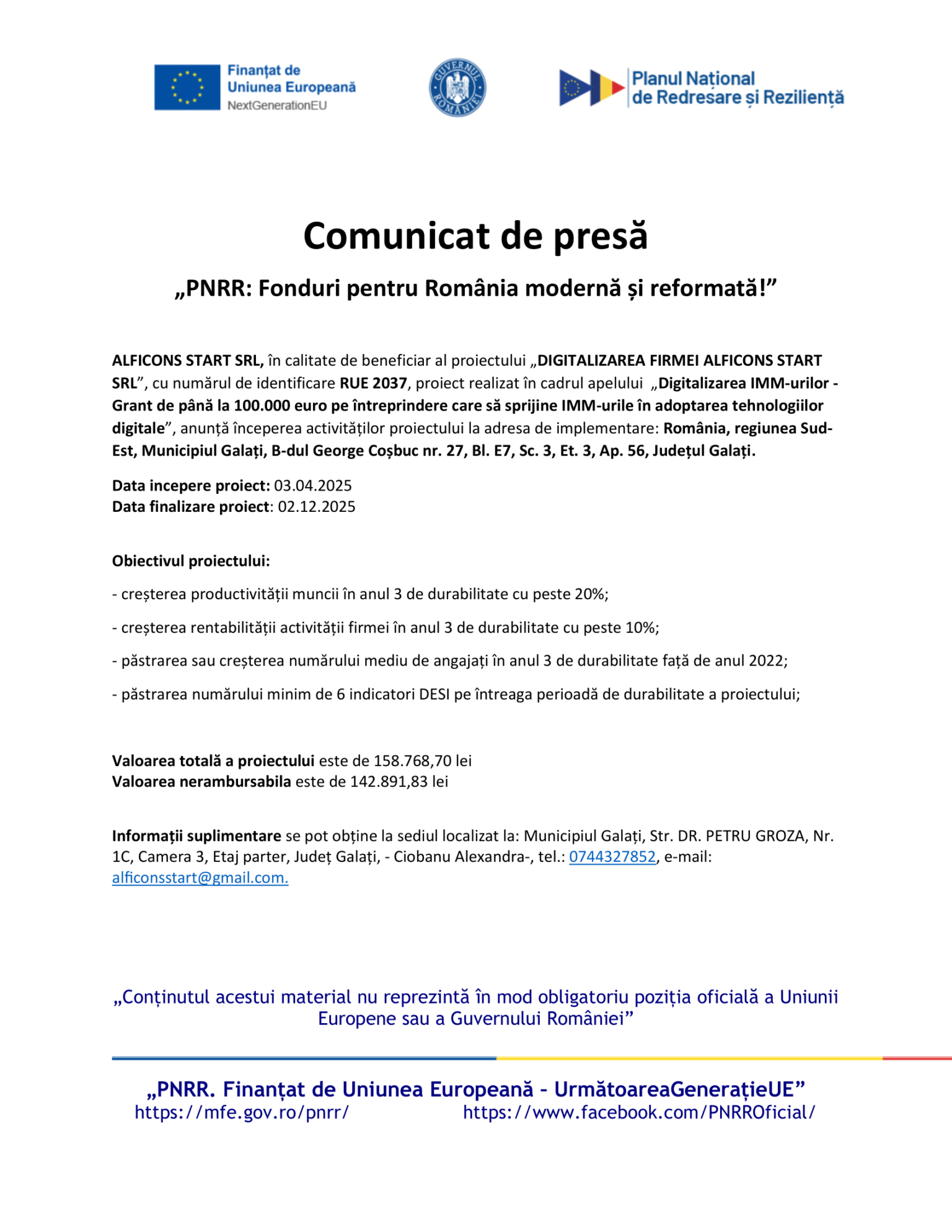 anunt-de-presa-alficons-start-srl