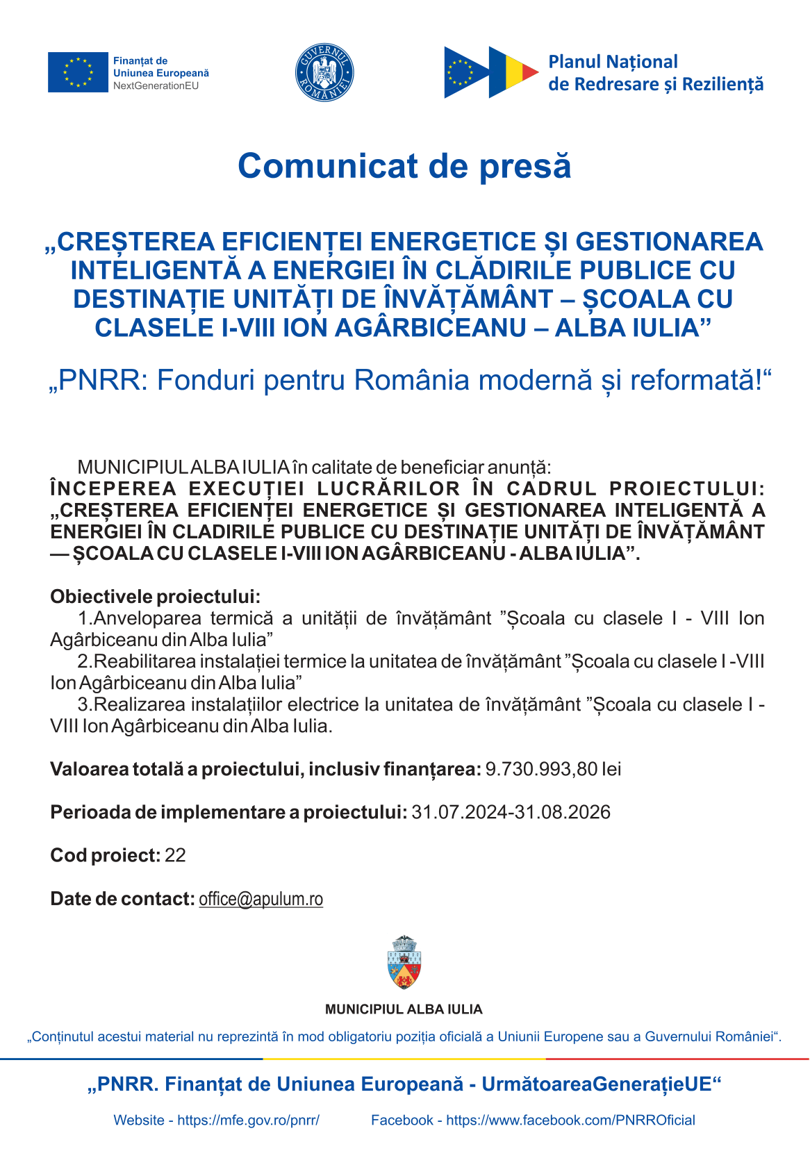 comunicat-alba-iulia-crestearea