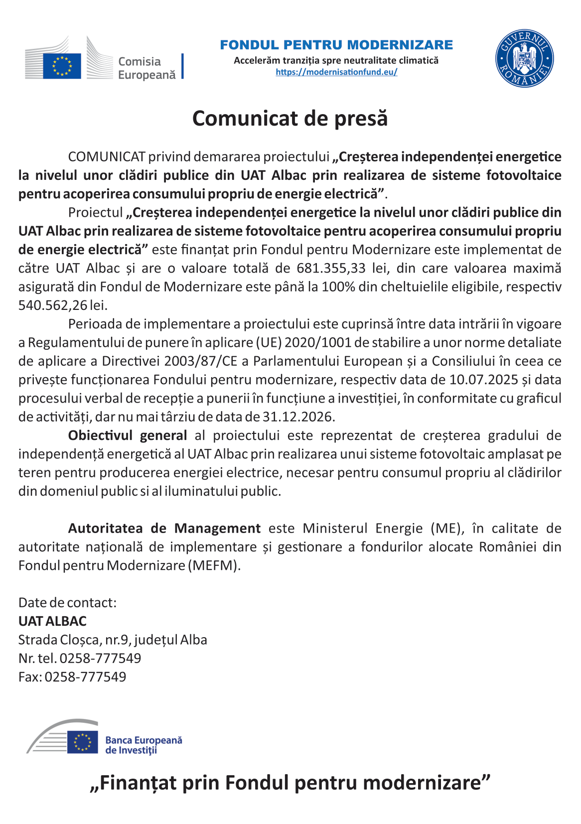 UAT ALBAC_Comunicat online Curierul National_18.09-1