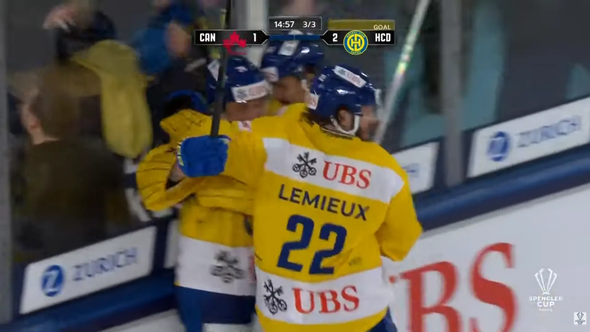 Cupa Spengler: Davos învinge clar Canada, dar grupa este câștigată de U.S. Collegiate Selects