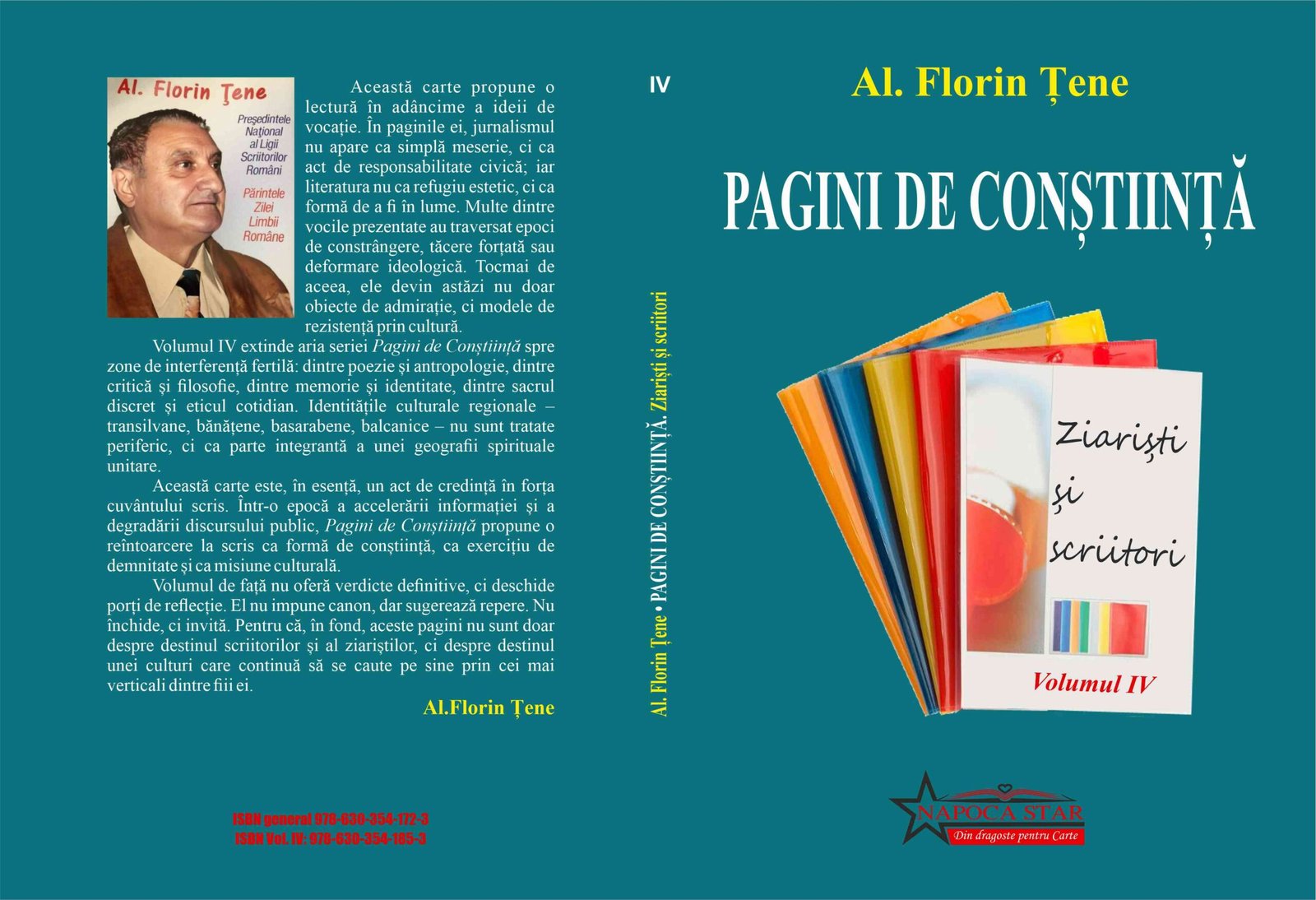 Pagini de conștiință de Al. Florin Țene – o istorie morală a literaturii și jurnalismului românesc contemporan