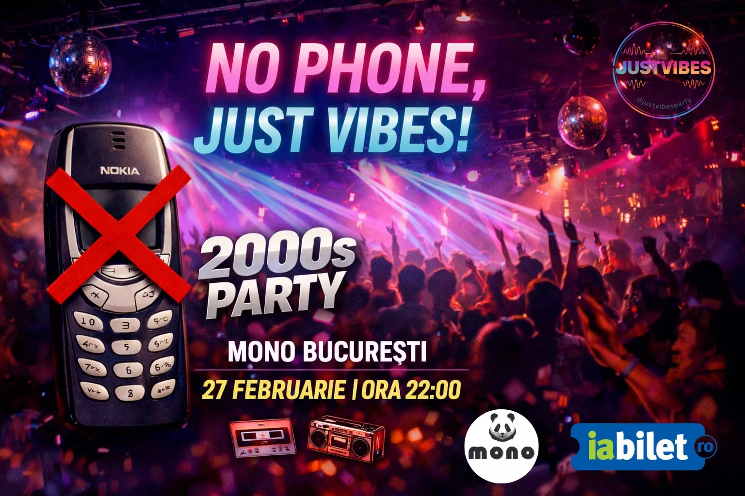 No Phone, Just Vibes Party