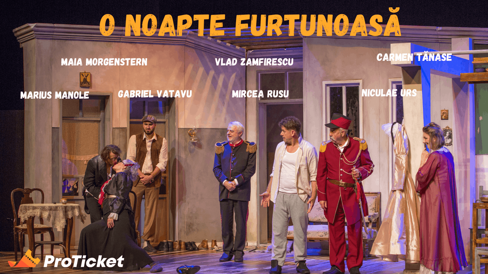 Maia Morgenstern, Marius Manole, Carmen Tănase, Constantin Cotimanis, pe scenele din București și Cluj la mijloc de februarie