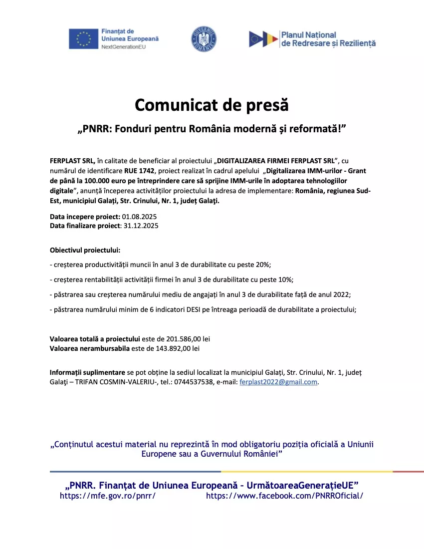 anunt-de-presa-ferplast