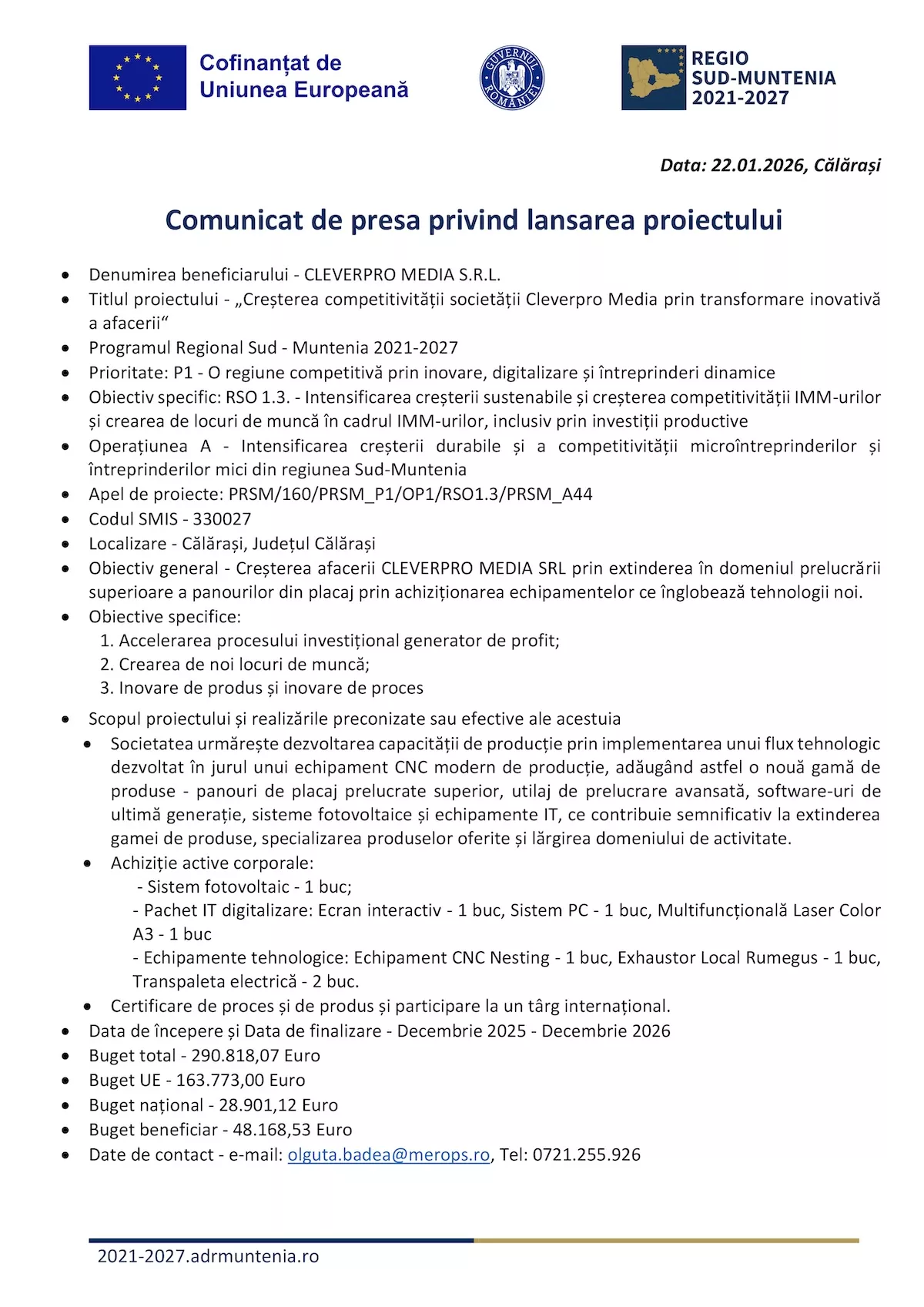 cresterea-cleverpro-media-smis-330027-comunicat-lansare-proiect