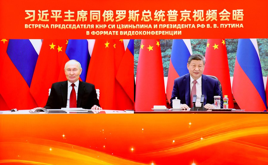 Convorbire video Xi Jinping-Vladimir Putin