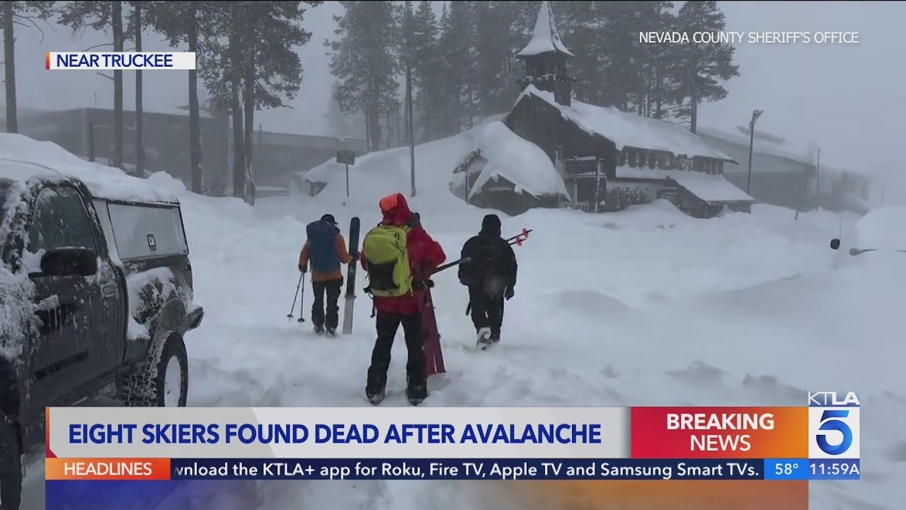 Tragedie în California: Opt schiori găsiți morți după o avalanșă devastatoare
