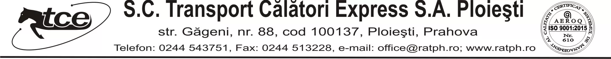 INSTRUCȚIUNI ȘI INFORMAȚII SUPLIMENTARE ÎN VEDEREA SELECȚIEI PENTRU POZIŢIA DE DIRECTOR GENERAL AL TRANSPORT CĂLĂTORI EXPRESS S.A.