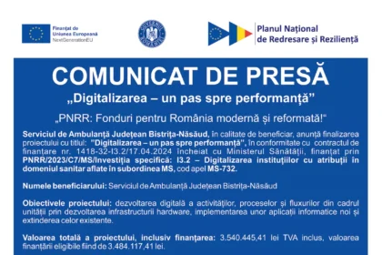 „Digitalizarea - un pas spre performanță SAJ Bistrita