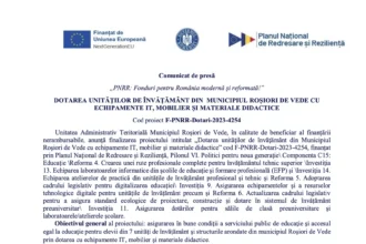 Comunicat de presă final DE PROIECT