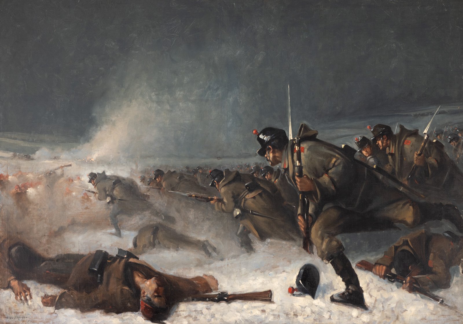 Una dintre replicile picturii „Atacul de la Smârdan” de Nicolae Grigorescu, în licitație la Artmark!