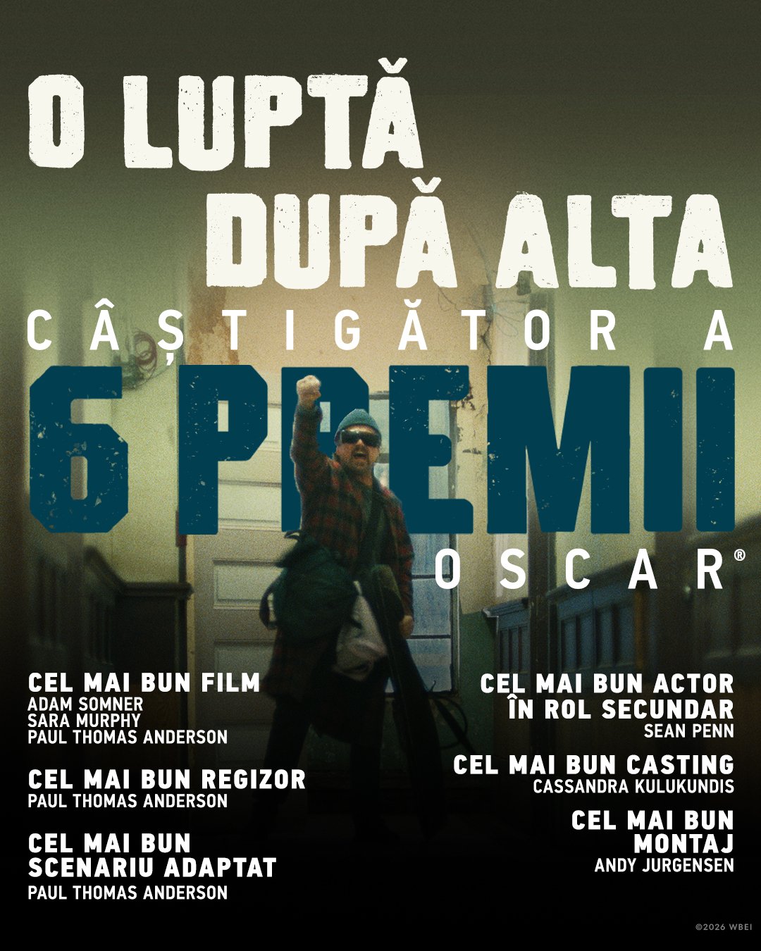 Warner Bros. Pictures a dominat Premiile Oscar 2026