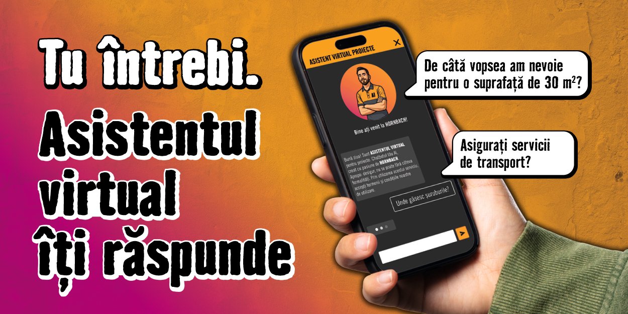 Hornbach lansează primul asistent virtual bazat pe AI pentru proiecte DIY din piața de bricolaj din România