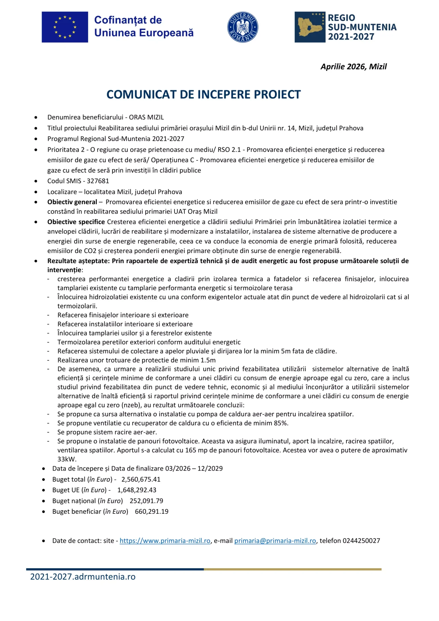 mizil-comunicat-incepere-proiect-publicare-online